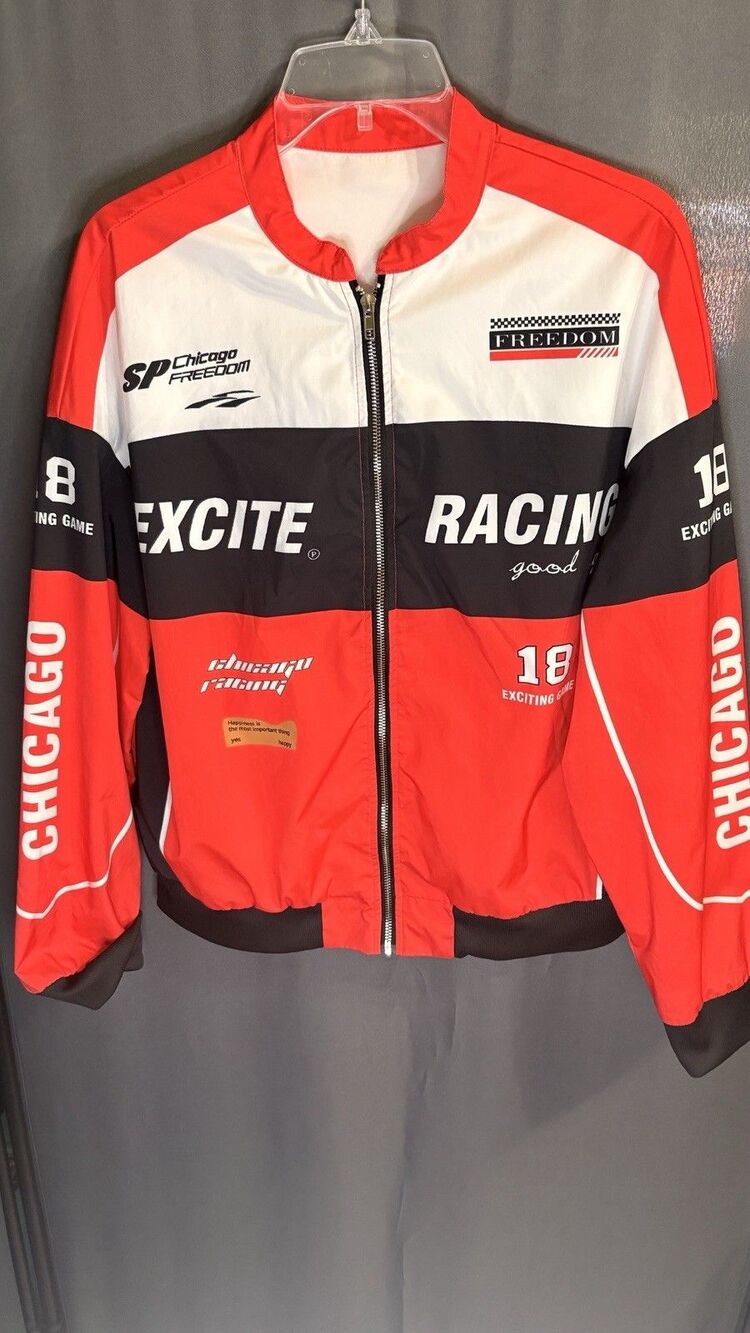 Excite Racing Colorblock Bomber Motorsport Jacket XL Streetwear Game